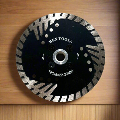 HEX 125mm (5") Tornado Diamond Flush(M14 Flange) Cutting Blade