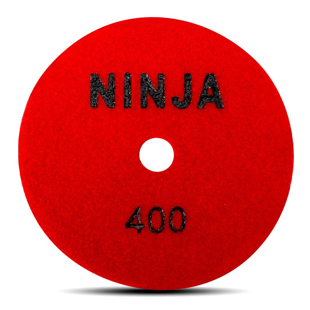 Ninja 125mm (5") 400 Grit Wet & Dry Honeycomb Resin Diamond Polishing Pad