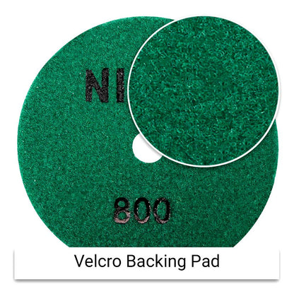 Ninja 125mm (5") 800 Grit Wet & Dry Honeycomb Resin Diamond Polishing Pad