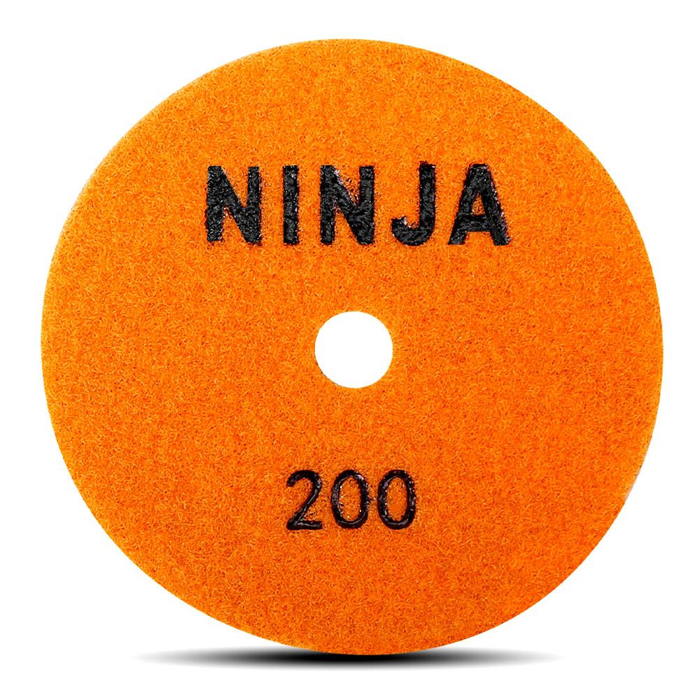 Ninja 125mm (5") 200 Grit Wet & Dry Honeycomb Resin Diamond Polishing Pad