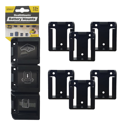 StealthMounts Battery Mounts for DeWalt 10.8v / 12v