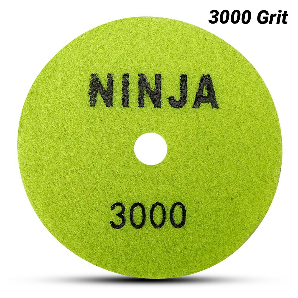 Ninja 125mm (5") 3000 Grit Wet & Dry Honeycomb Resin Diamond Polishing Pad