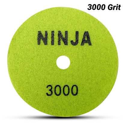 Ninja 125mm (5") 3000 Grit Wet & Dry Honeycomb Resin Diamond Polishing Pad