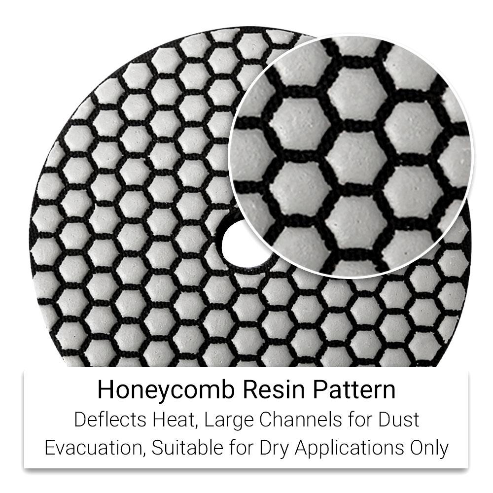 Ninja 125mm (5") 3000 Grit Wet & Dry Honeycomb Resin Diamond Polishing Pad