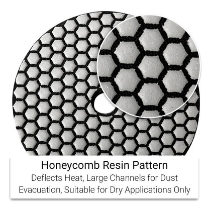 Ninja NDDP50 125mm (5") 50 Grit Wet & Dry Diamond Honeycomb Resin Polishing Pad